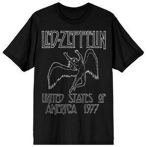 Led Zepplin | Led Zepplin Black Graphic T-Shirt